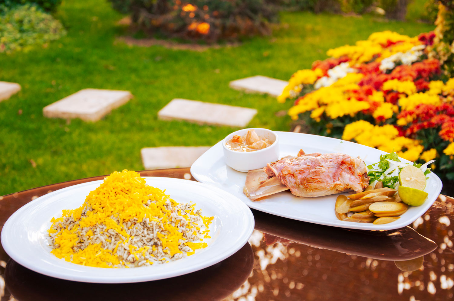 باقالی پلو با گوشت