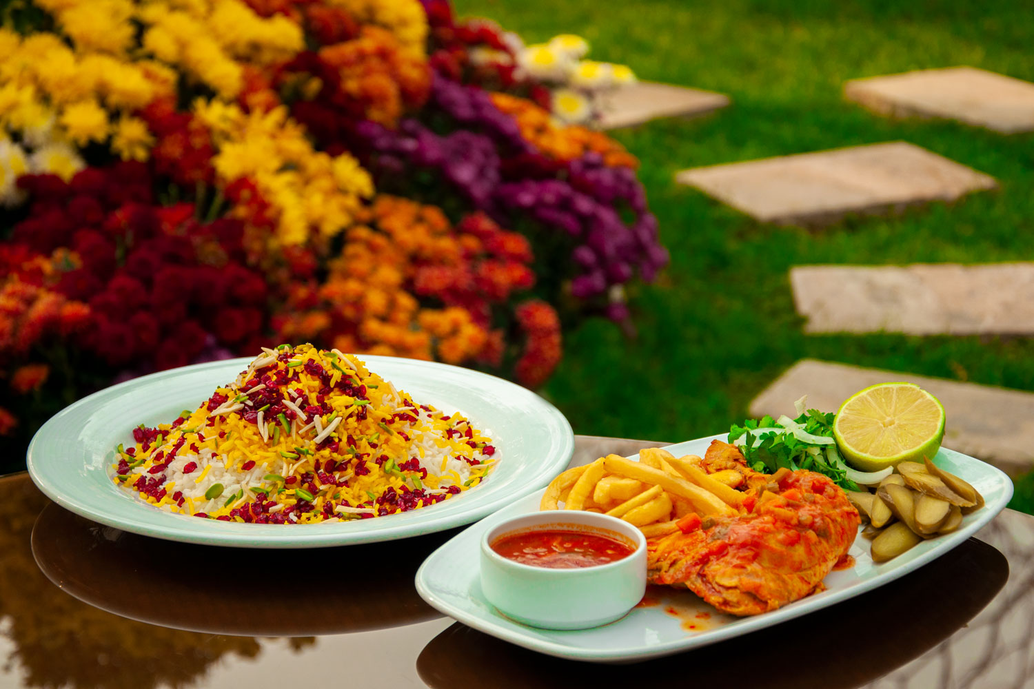 زرشک پلو با مرغ